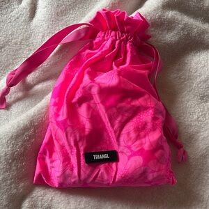 Triangl Swimwear Pink Bikini Bag